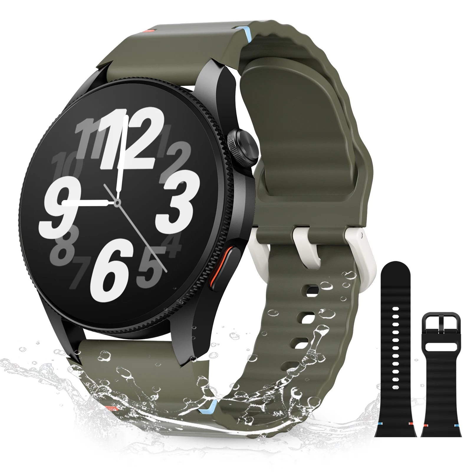 

For Aura Active 2 GPS Smart Watch 5ATM Waterproof Built-in Dual-band GNSS Compass Military 150+ Sport modes Men Smartwatch