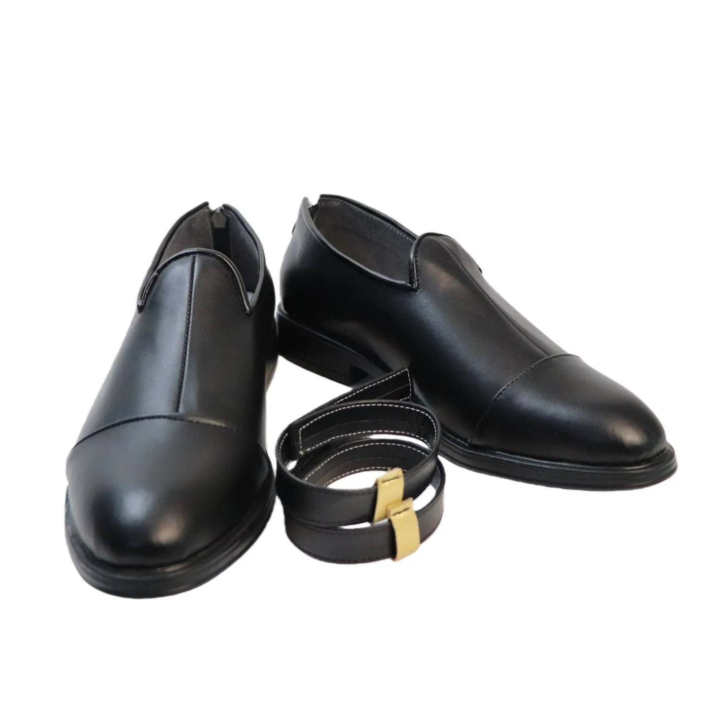 Hoshimachi Suisei Cosplay Shoes Virtual YouTuber VTuber Cosplay Boots Black PU Leather Shoes Halloween Party Boots Custom Made