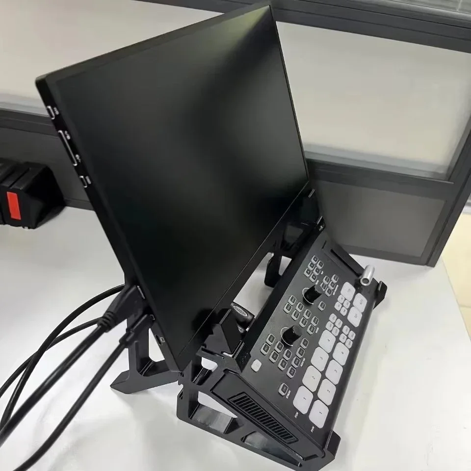 14 inch large screen+5 channel 4  lan usb Video Switcher Mixer sd card record Streaming
