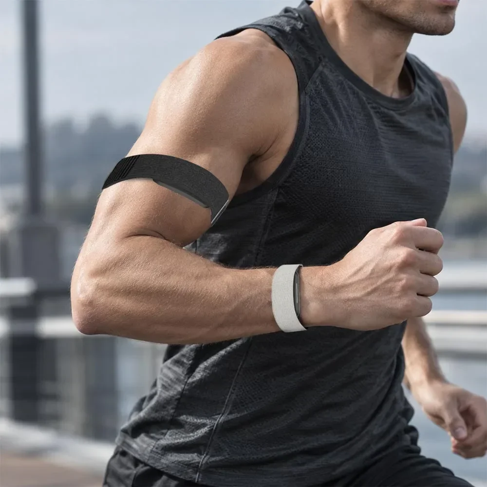 Soft Nylon Weave Bicep Band Wristband for Hume 2.0 Band Fitness Tracker Sport Replacement Band Adjustable Loop for Hume 2.0 Band