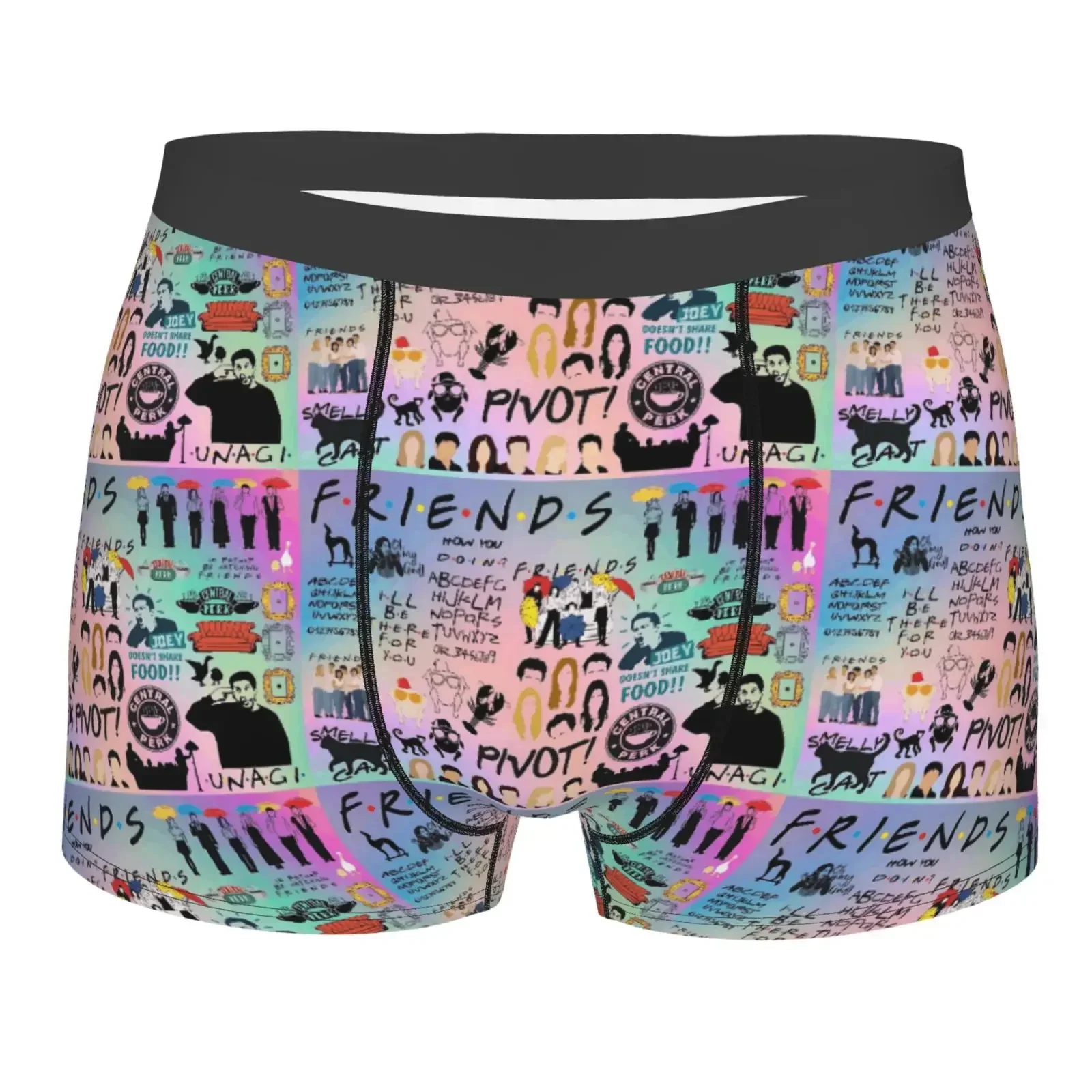 Friends Pattern Print Men's Underwear Healthy Soft Comfortable High-Quality Men's Briefs Stylish Trendy Casual Sports Panties