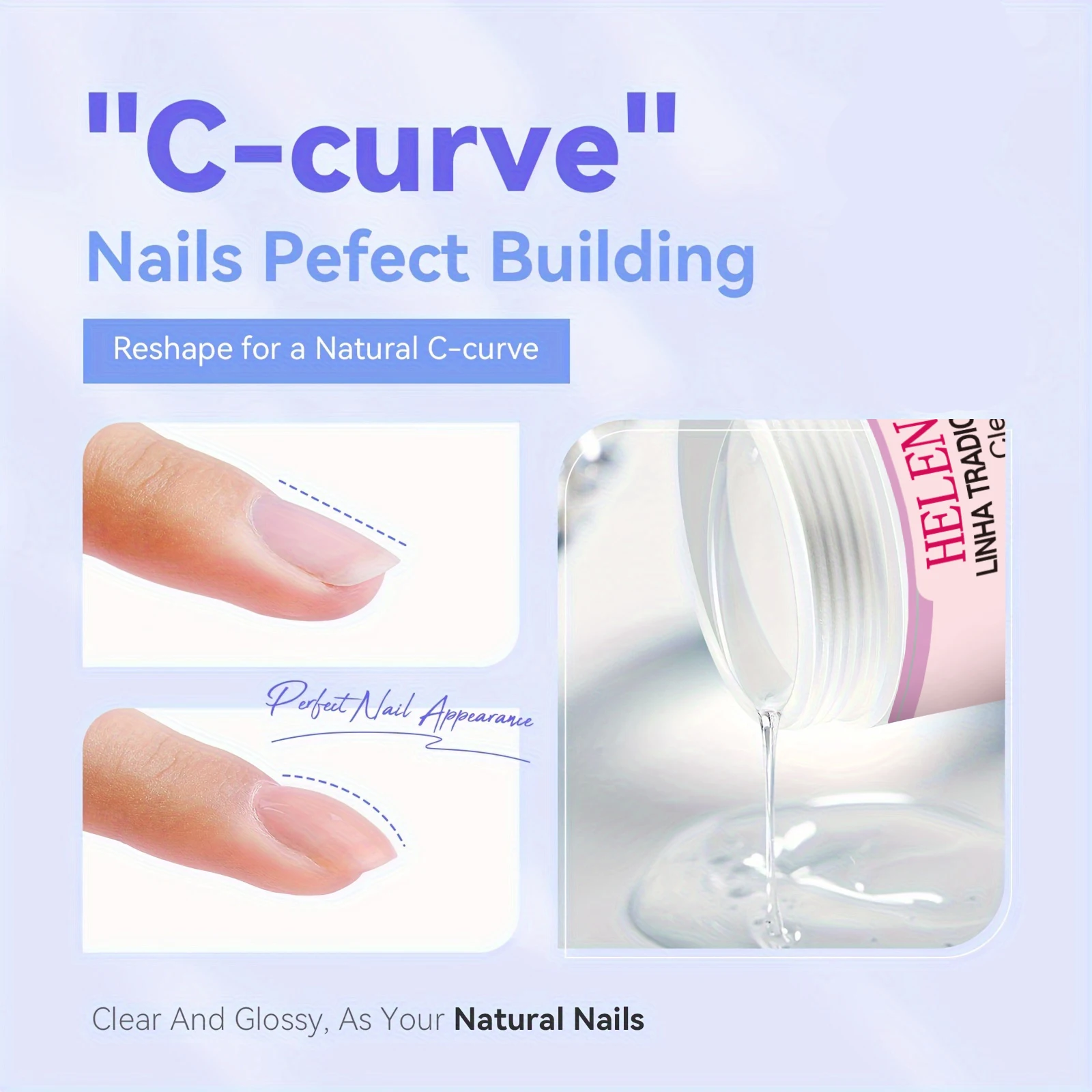 Kit de unhas de gel constructor-gel duro para conjunto de extensão de unhas com escova de modelagem de unhas de gel adequado para iniciantes diy fornecimento de unhas