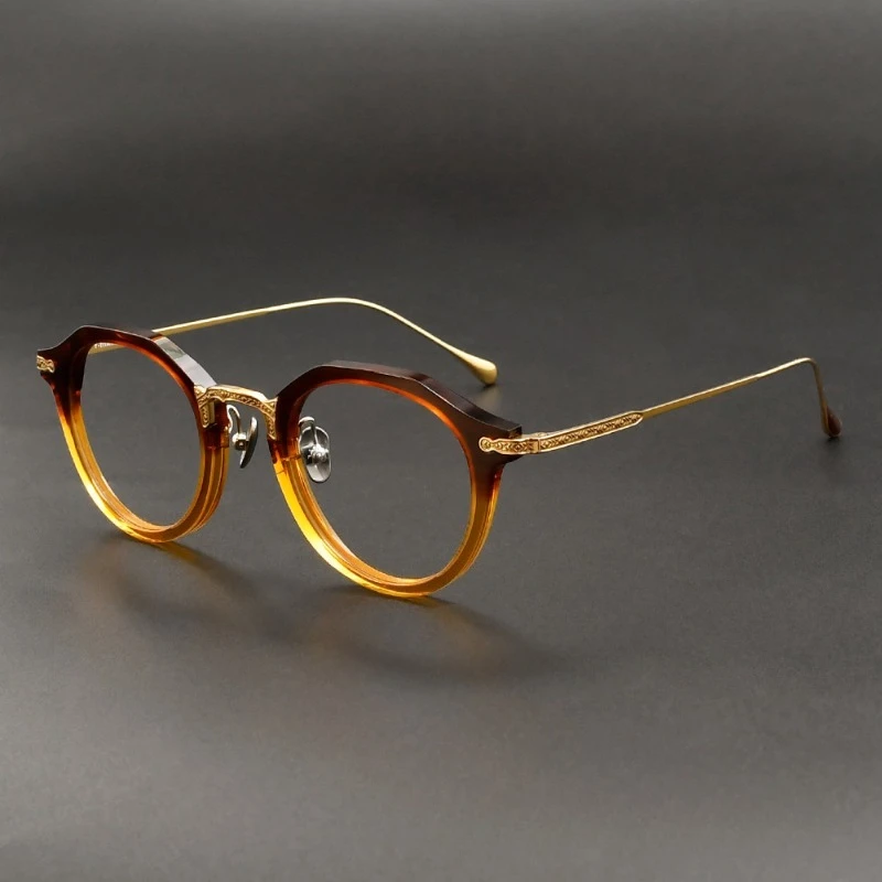 

Japanese Titanium Prescription LO-104 Glasses Frame Myopia Designer for Men Handmade for Anti Blue Light Women's Eyewear Gafas