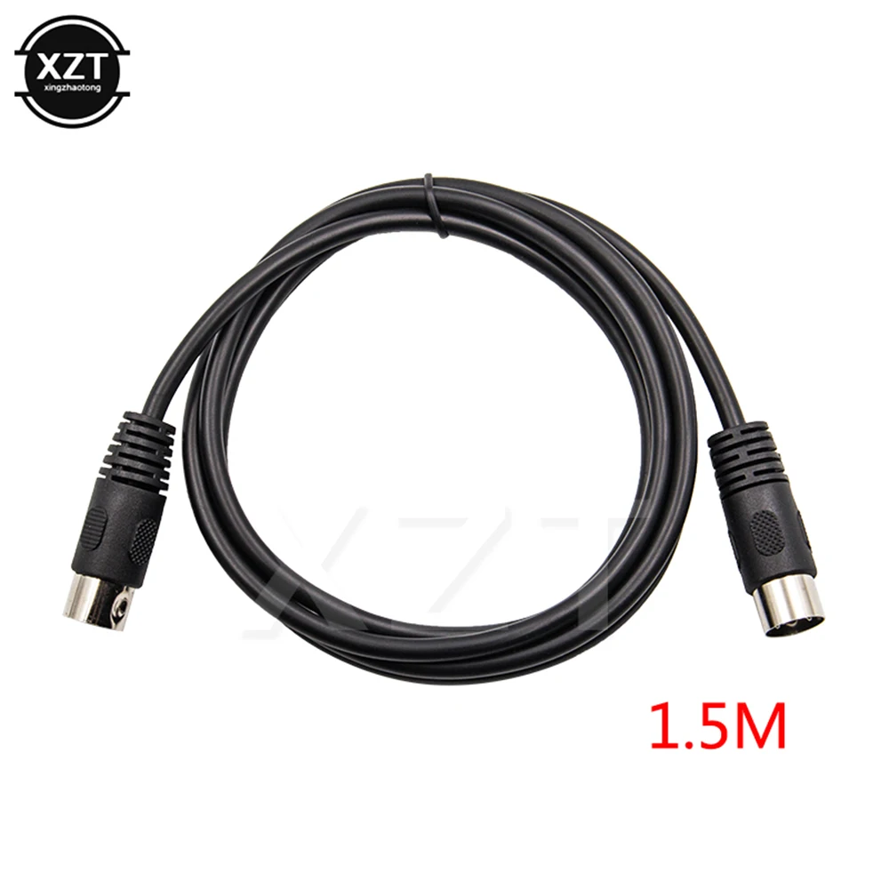 MIDI DIN 5PIN Male to Male Cable MIDI 5 Pin DIN Plug to 5 Pin DIN Audio Extension Male Cable din-5pin M/M Cable Adapter 1m/1.5m