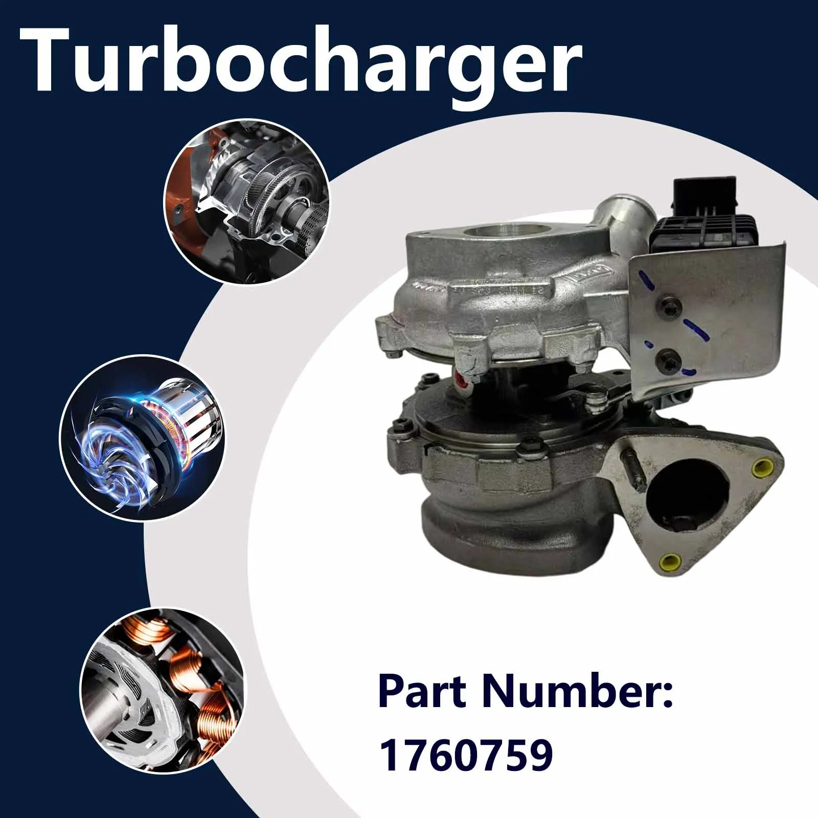 Turbocharger MTG5517WA For FORD TOURNEO 2.2 TDCi For TRANSIT 2.2 TDCi