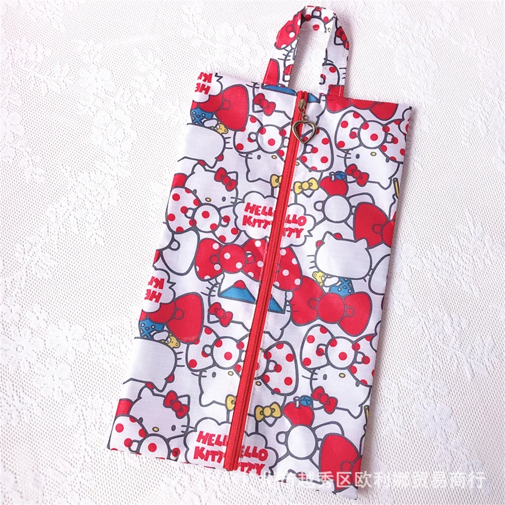 Sanrio Hello Kitty Opbergtas Schoenentas Cartoon Mijn Melodie Cinnamoroll Waterdichte Schoen Handdoek Kleding Opbergtas Schattige Liefde