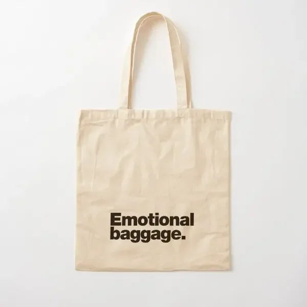 Emotional Baggage Cotton Canvas Bag Travel Ladies Unisex Printed Casual Designer Grocery Fashion Fabric Reusable Women Tote