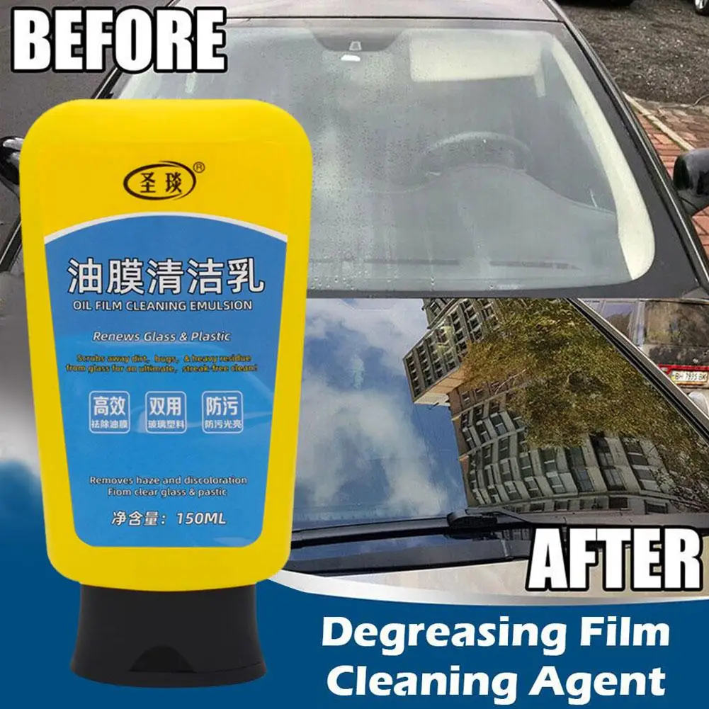 Oil Film Cleaning Milk  Automotive Glass Degreasing Film Polishing  Bright Cleaning Agent  Oil Film Stain Removal Wiper