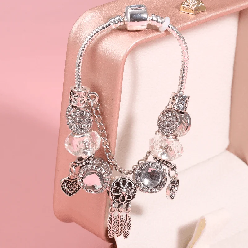Roland Purple Crystal Bracelet Female Ins niche design Fine Dream Catcher Six Star Pendant Bracelet pulsera envio gratis