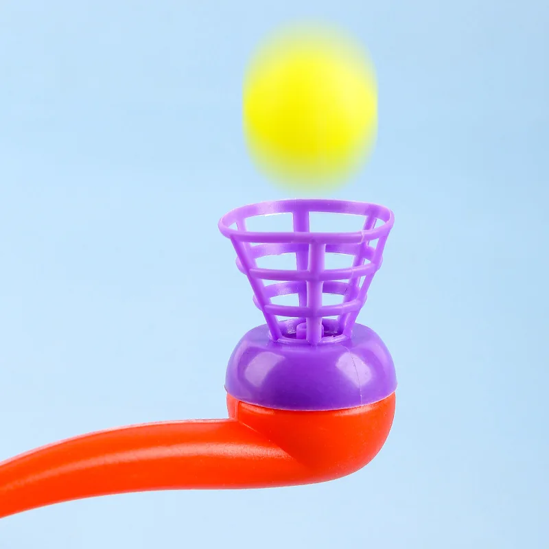 10 pezzi di tubo di plastica che soffia palla giocattoli per bambini giochi all'aperto allenamento sull'equilibrio giocattoli educativi giocattoli di apprendimento per bambini regali divertenti