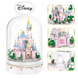 New Disney Small Particles Snow Crystal Castle Music Box Girls Building Toys Building Blocks Holiday Gift