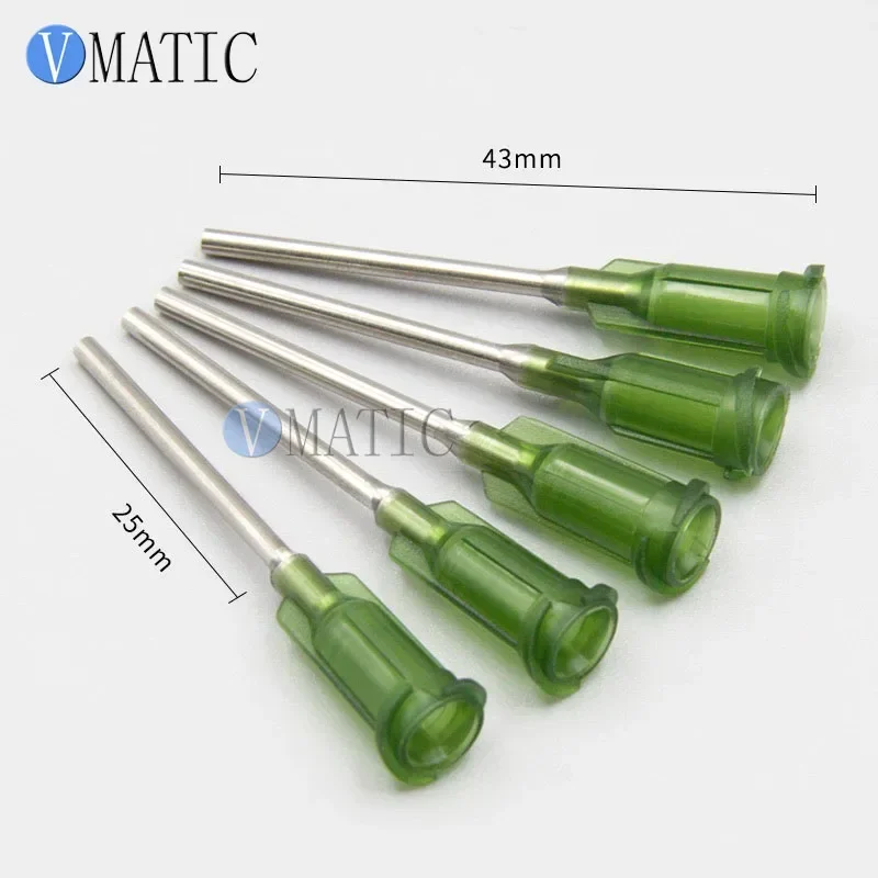 Free Shipping 100Pcs 14G Luer Lock S.S. Glue Plastic Dispensing Needle Tip 1.5'' Length Plastic Dispenser Needles 1-1/2 Inch