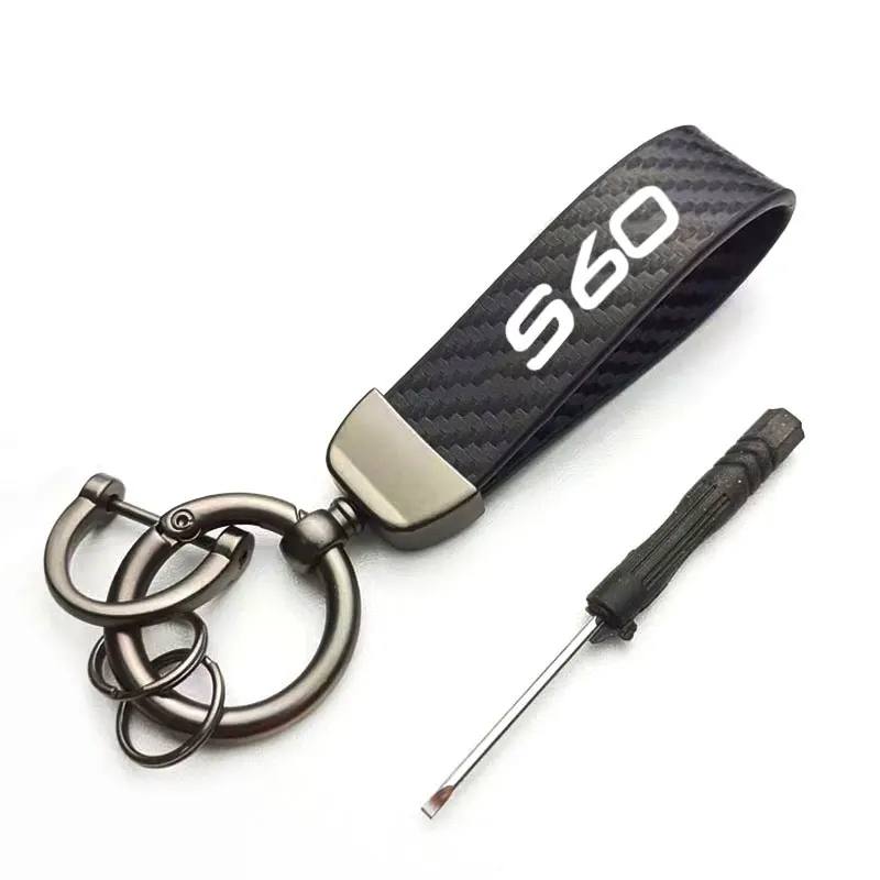 سيارة المفاتيح حدوة الحصان مشبك كيرينغ شخصية الموضة متعددة الاستخدام دائم قلادة هدية رجل امرأة لفولفو S60 اكسسوارات السيارات