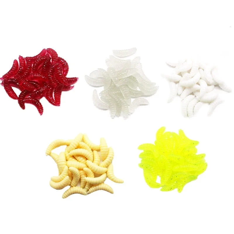 POETRYYI przynęty miękkie przynęty przynęty zapach robaki Glow krewetki Tackle miękkie przynęty realistyczne Fishy zapach przynęty 2cm 0.3g 10 sztuk/partia — zdjęcie 2