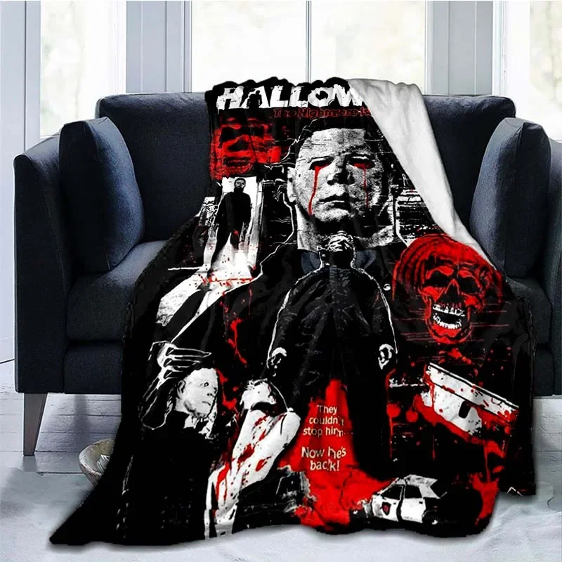 Michael Myers Blanket Super Soft Plush Flannel Blanket Living Room Bedroom Sofa Blankets for Beds Blanket Personalized Gift