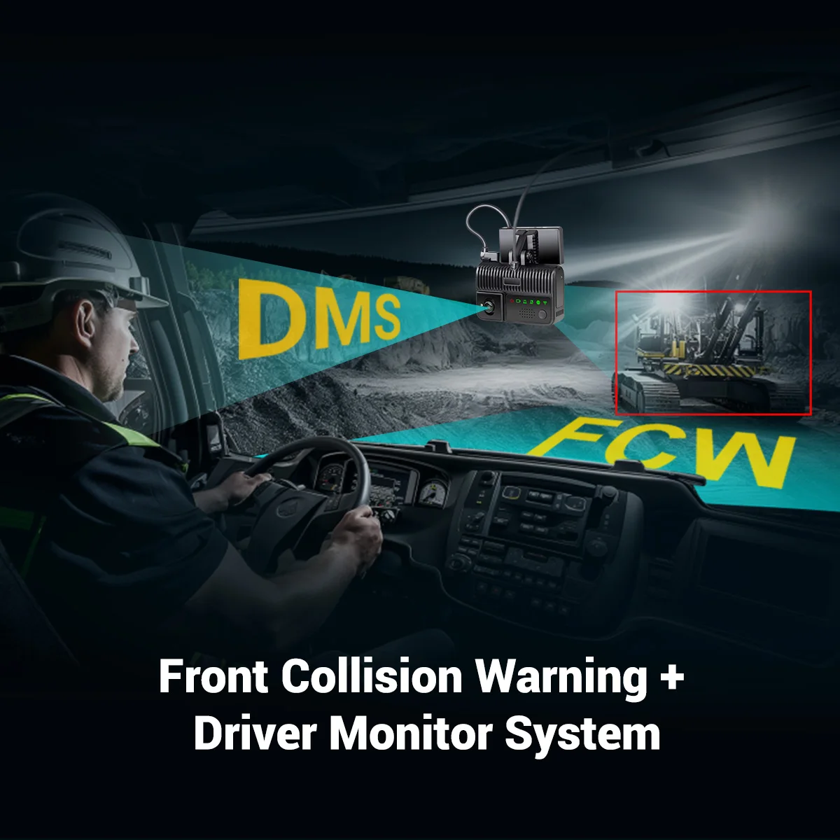 STONKAM الشركة المصنعة Adas Ai Dashcam 4g كاميرا مزدوجة لشاحنة التعدين والمركبات الثقيلة #4