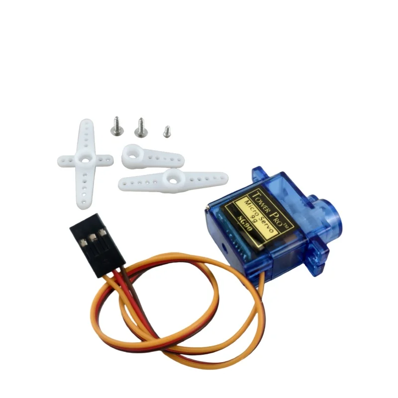 2PC SG90 Micro Servo Motor Set 9g 90/180 Degree Plastic Mount for RC Car Airplane Arduino UNO DIY Kit without Metal Gear