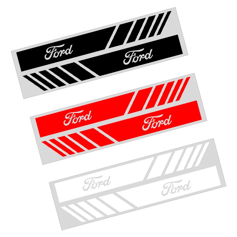 Car Rearview Mirror Sticker Auto Side Body Stripe Decal Decoration For Ford Fiesta EcoSport Ranger Mondeo Mustang FOCUS 2 3 4
