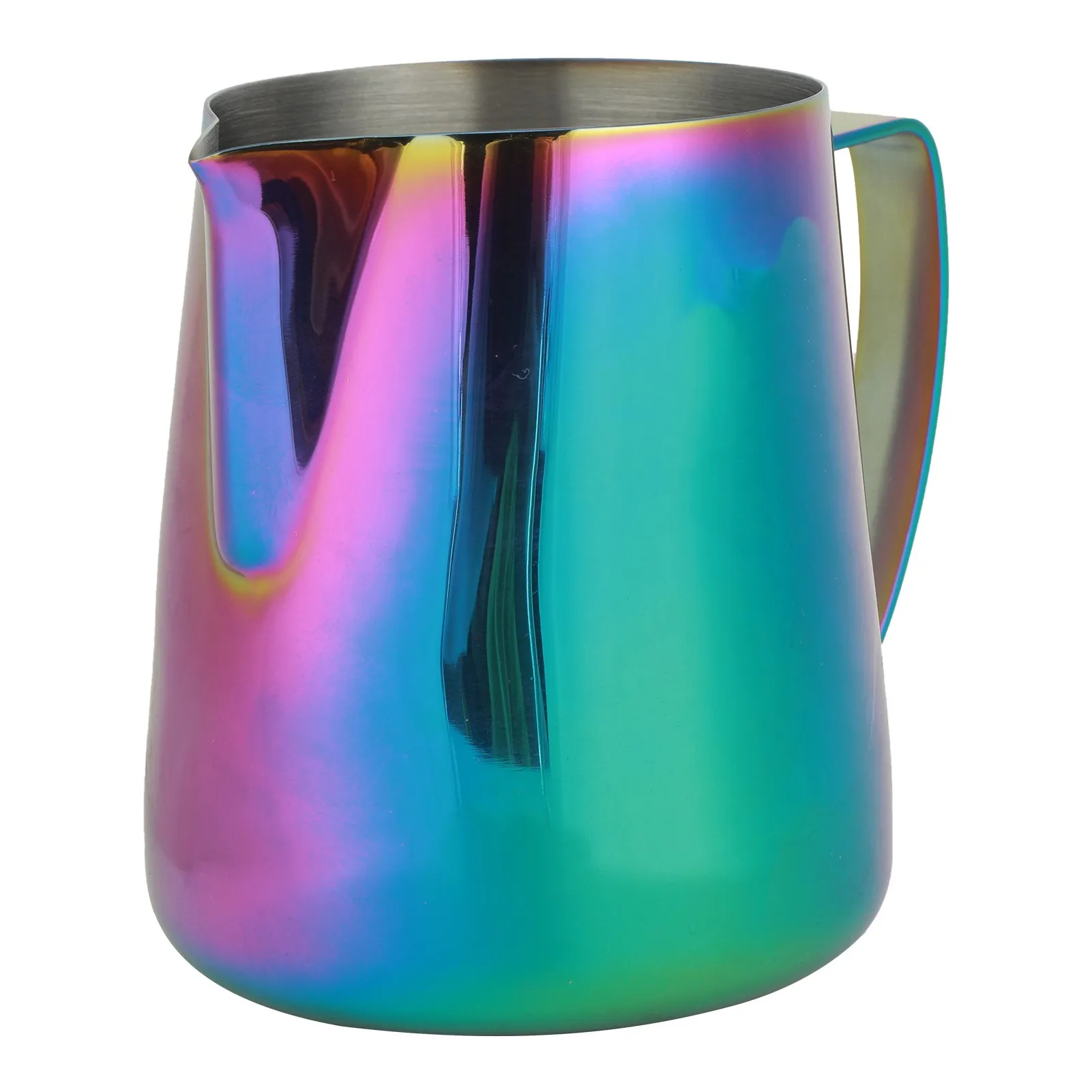 Colorful Thicken Stainless Steel Coffee Milk Frothing Cup Pitcher Jug for Home Coffee Latte Art400ml