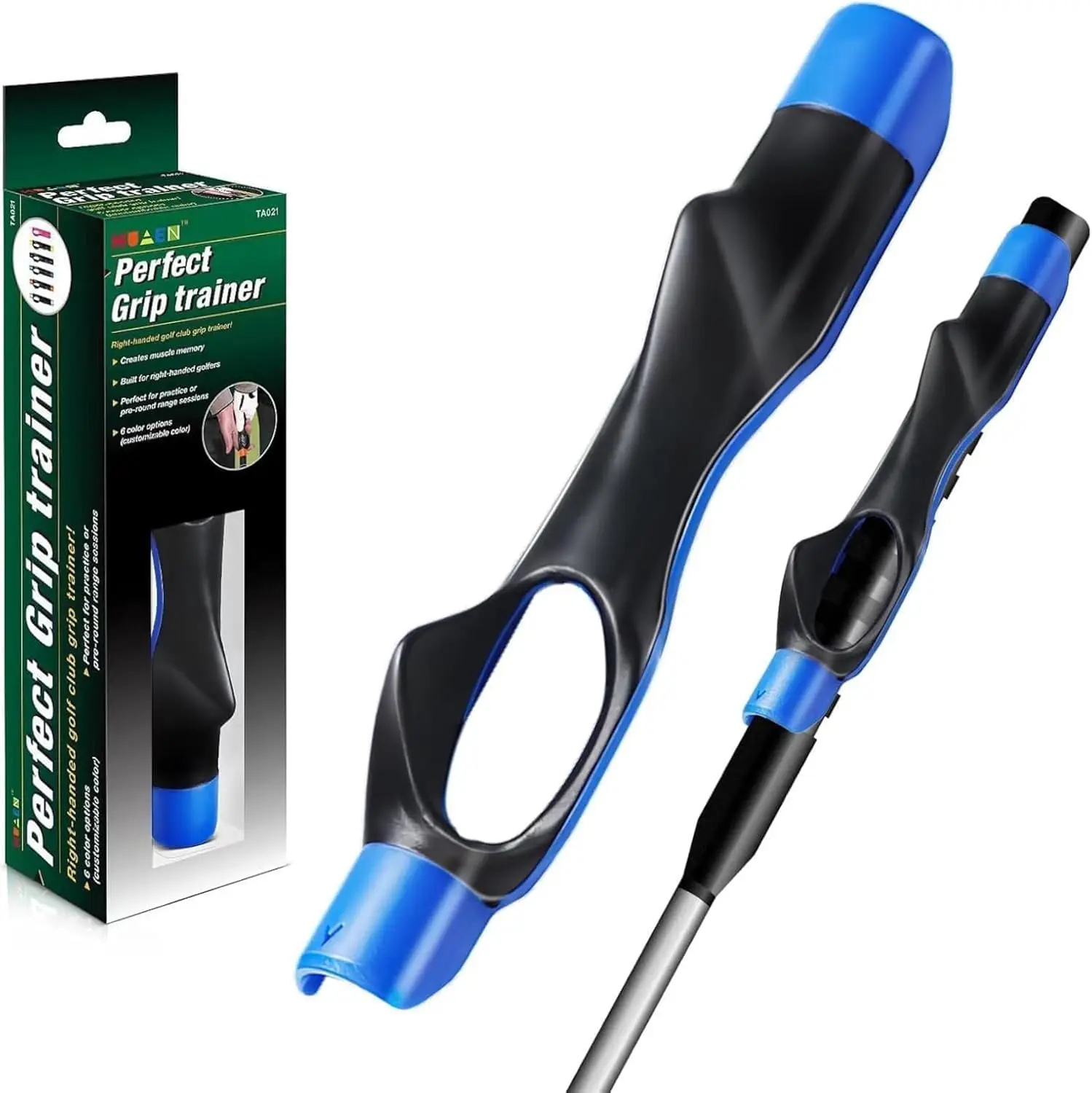 Golf Grip Trainer PC+TPR Wear Resistant Correction Aid for Golfers，
