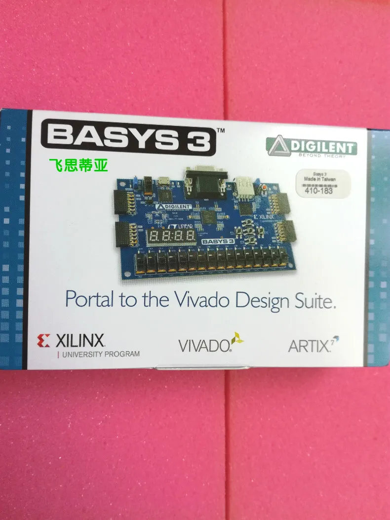 Xilinx Artix-7 FPGA Board - Digilent Basys 3 with XC7A35T, Ready-to-Use Learning Platform for Academic & Projects
