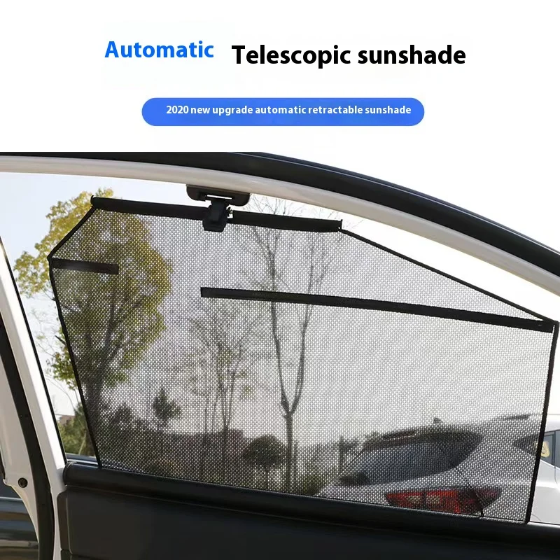 Automatic retractable sunshade for cars, automatic curtains for cars, automatic glass lifting sunshade for cars