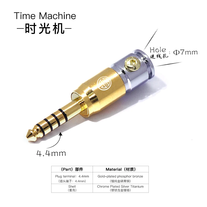 Time Machine Diy Headset 4.4 Plug 3.5 Stereo 2.5mm Upgrade Line