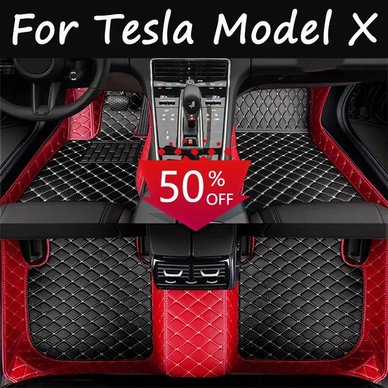 

Car Mats Floor For Tesla Model X 2016~2022 6 Seater Anti-dirty Floor Mat Set For Tesla Model X Accessoires 2022 Car Accessories