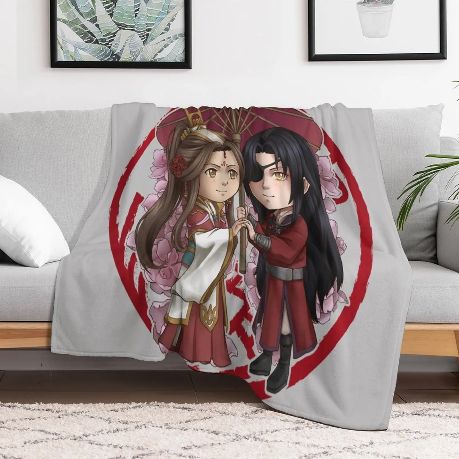 Xie Lian and Hua Cheng (TGCF) Throw Blanket warm winter Winter beds Loose For Decorative Sofa Blankets