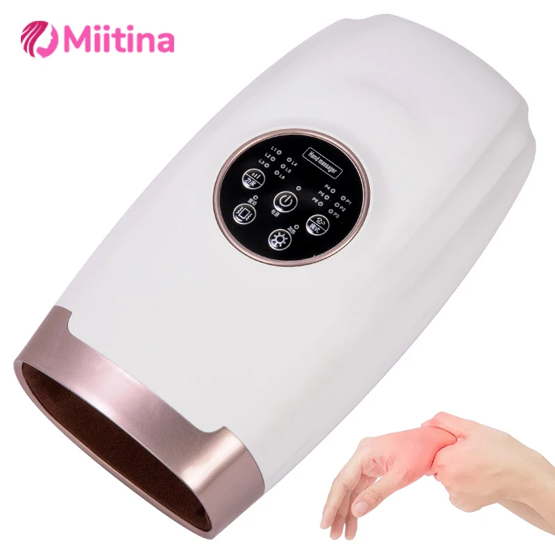 

Electric Wireless Hand Massager Heat Air Compression Therapy for Arthritis Wrist Finger Massager Pain Relief Hand Massage Relax