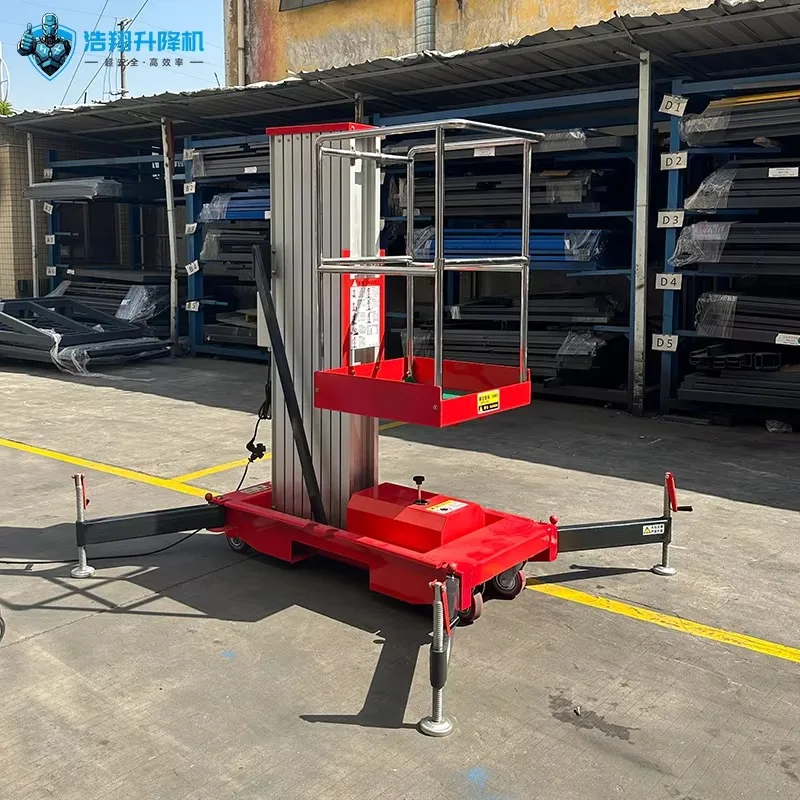 

Hydraulic Vertical Mast Lift Portable Aluminum Alloy Working Platform Aerial Lifting Work Platform for Sale