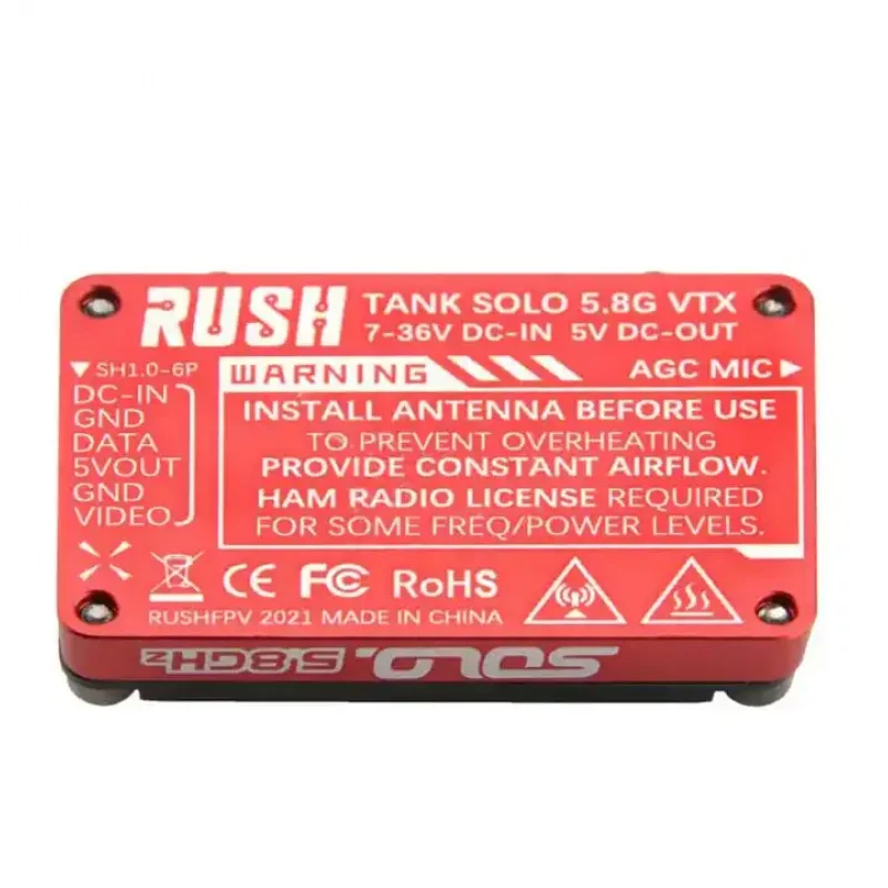 Rush solo Tank 5.8G 2.5W 1.6W 48ch audio VTX Video Transmitter image transmission for rc fpv drone accessories