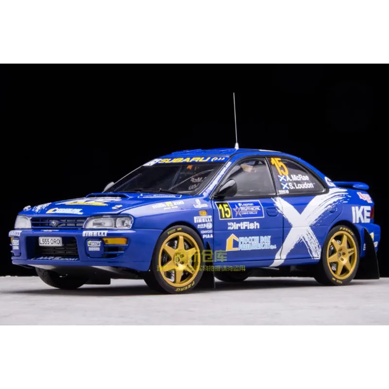 SunStar 1/18 سوبارو امبريزا WRC 2023 نموذج سيارة معدني قابل للجمع للأولاد البالغين هدية تذكارية هواية وألعاب #1