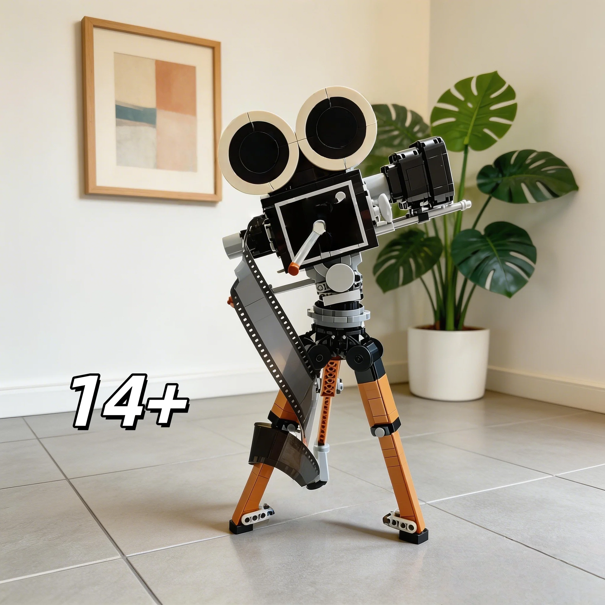 

2026 new retro camera DIY assembling building blocks creative collection model children adult puzzle assembling toys holiday gif