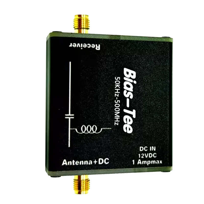 Hfdyloop-Loop Antena Feed Viés Tee, DC Blocker, 50Khz-500Mhz, RF