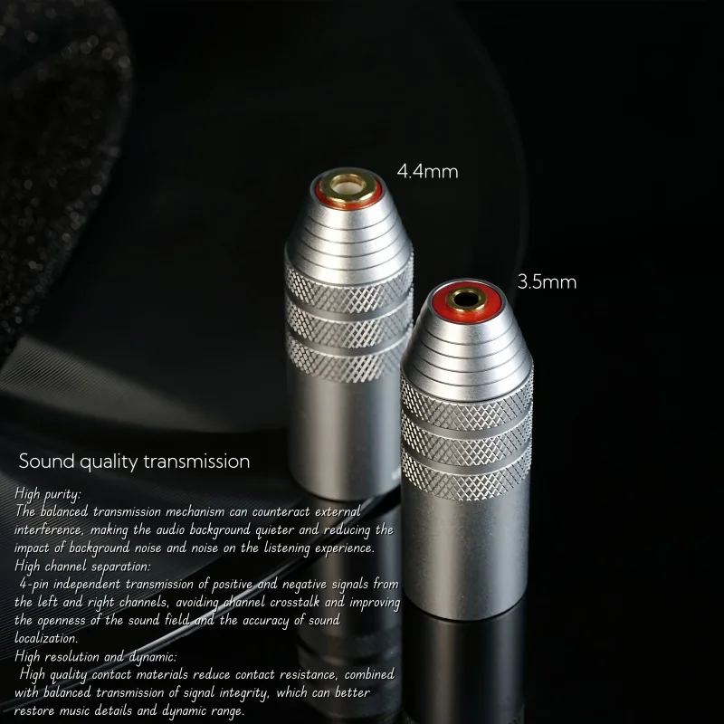 ZiSin-314 XLR 4Pin Male Plug Converter  to 2.5mm 3.5mm 4.4mm 1/8