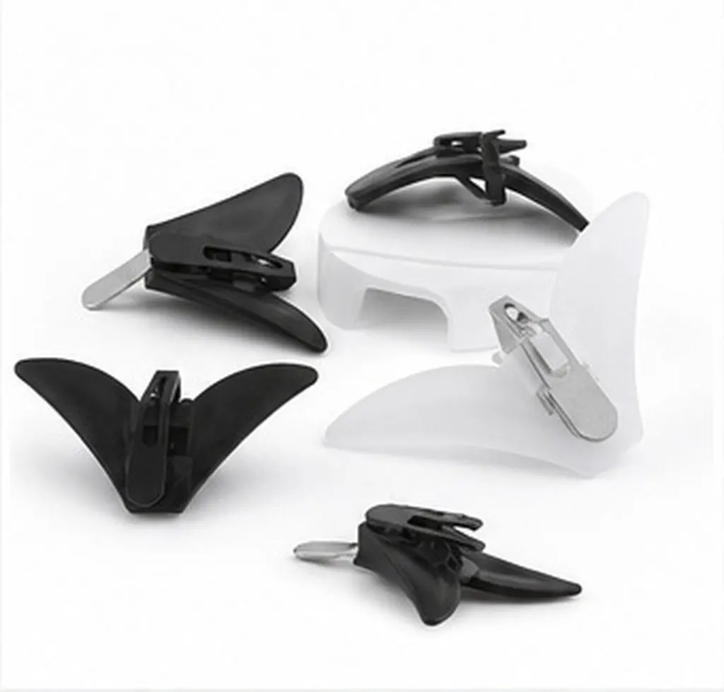 30 Pcs Bow Tie Closure Clip Clip-on Bowtie Clips Ties for Men Dress Plastic Collar Black