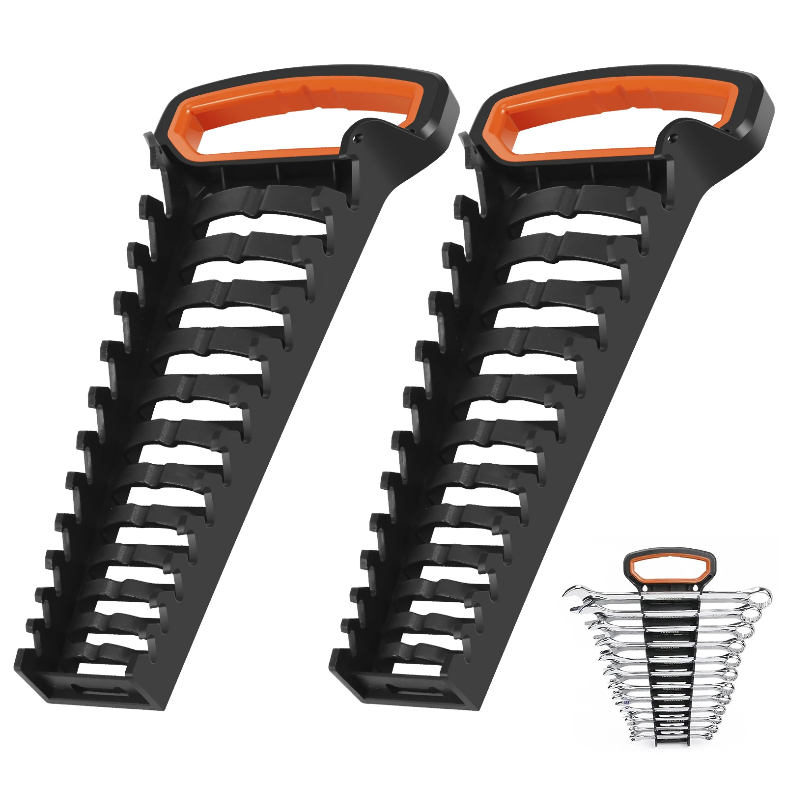 

Wrench Organizer Metric SAE Wrench Storage Tray Holder Holding 24 Wrenches Wrench Tool For Storing 8-19mm Metric SAE Wrenches