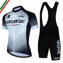 Tour of Italy Bicycle Clothes Cycling Jersey Set Summer Road Bike Short Sleeve Cycling Clothing Men Mtb Jersey Set Sport Wear