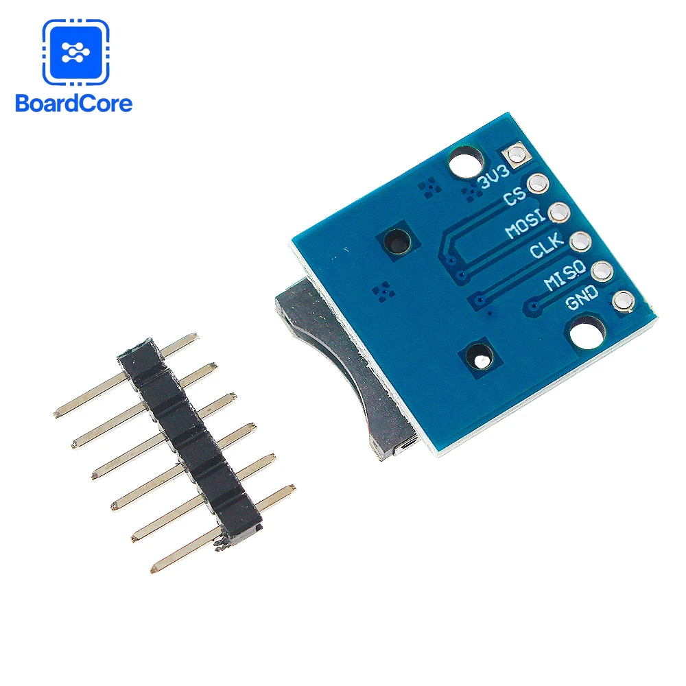 1-10pcs Micro SD Card Module TF Card Reader Data Storage Shield 3.3V Regulator Level Conversion with Pins for Arduino
