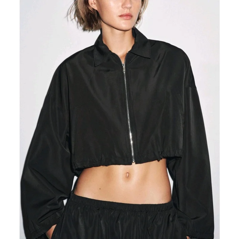 

Длинное пальто с воротником Tech Feeling, юбка-миди, комплект из двух предметов, женский повседневный свободный крой, осенняя мода