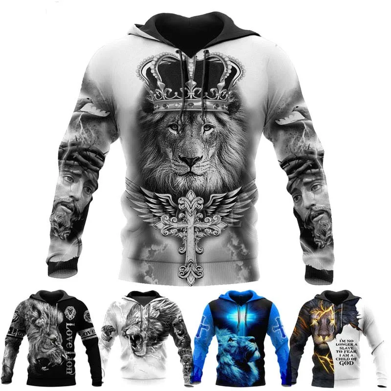 

Novelty 3D Print Funny Animal Pattern Hoodies Casual Pullover Hooded Sweatshirt For Men Women Long Sleeve Oversized Men Hoodie