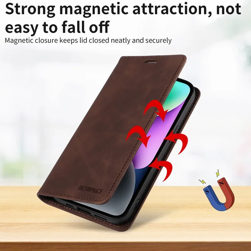 Case On Reno 11 Pro Leather Wallet Luxury Magnetic Flip Shockproof Bag Case For Oppo Reno 11 Phone Cover