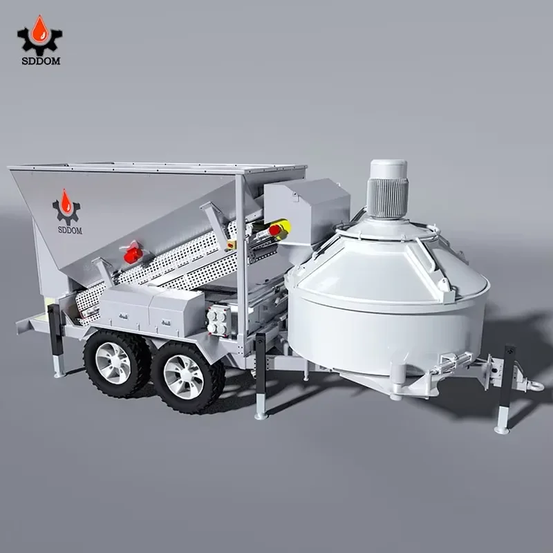 2026 CE SDDOM Patent and CE Certificate Precast MB1500 20m3/h Mobile Concrete Batching Plant