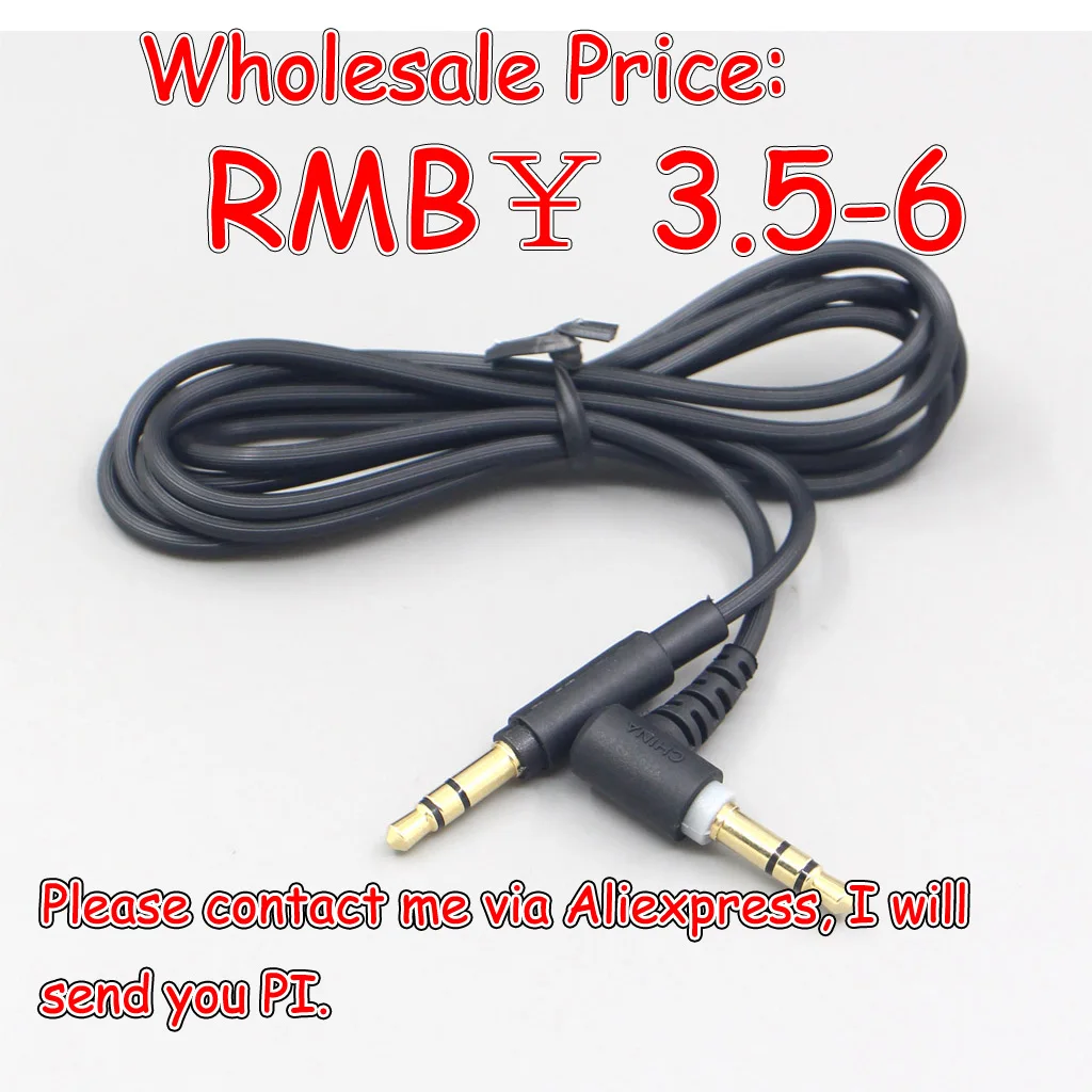 

LN007488 300pcs 3.5mm Earphone Cable For Sony MDR-10R MDR-1A XB950 1ADAC Z1000 MSR7 AUX