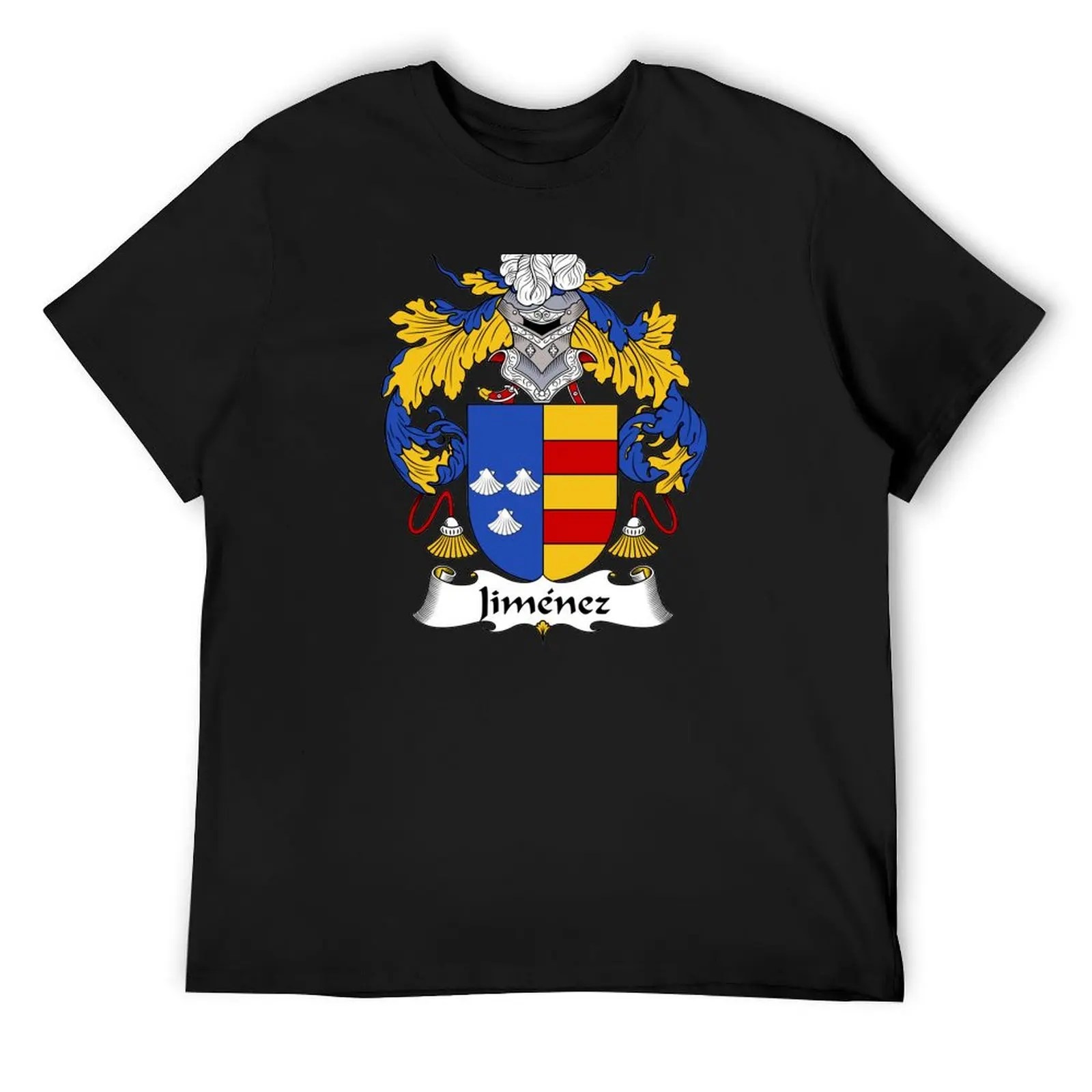 Jimenez Coat of Arms/Family Crest T-Shirt graphics Blouse plain black t shirts men