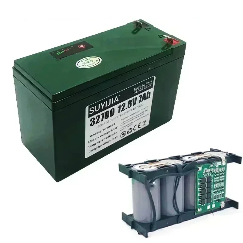 12.8V 7Ah 32700 Lifepo4 4S1P Battery Pack with 4S 7AH BMS Balanced for Electric Boat Sprayers and Uninterruptible Power Supplies