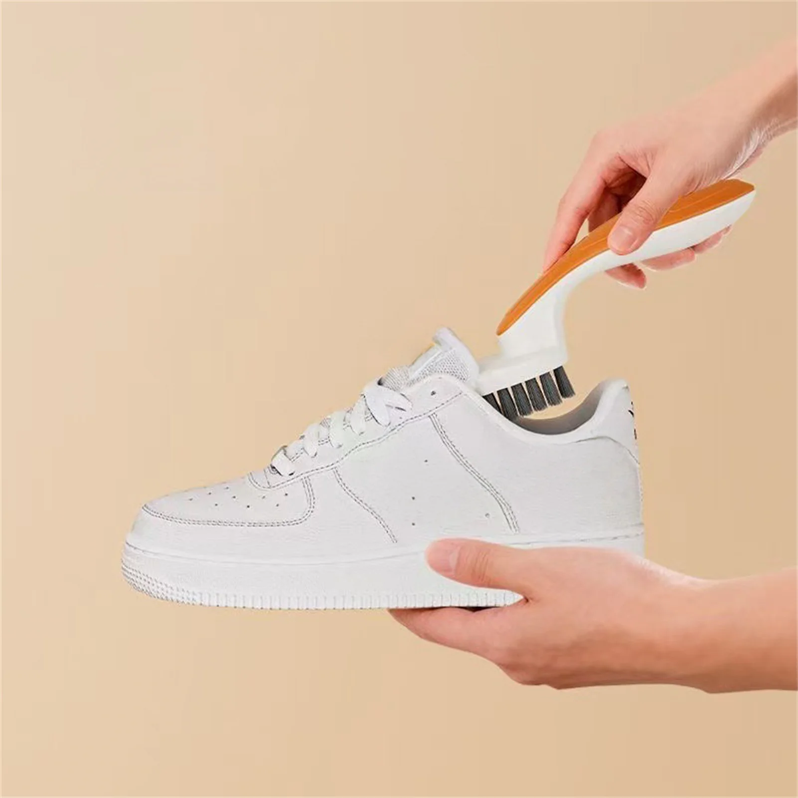 Soft Bristle Shoe Brush for Cleaning Leather Fabric Suede Sneakers Boots Home Cleaning Scrubbing Tool