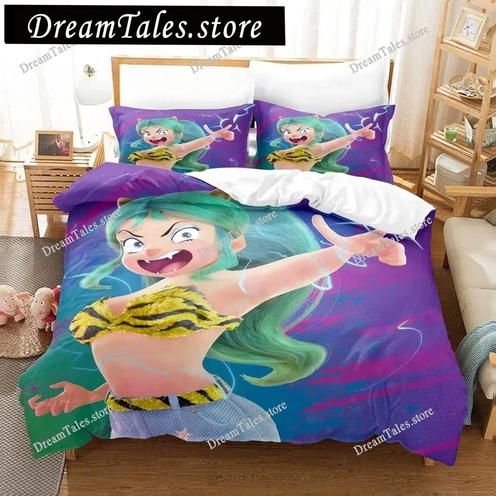 

3D Printed Anime Urusei Yatsura Lum Bedding Set Duvet Cover Bedroom Comforter Single Twin King _Size Quilt Cover Home Textiles