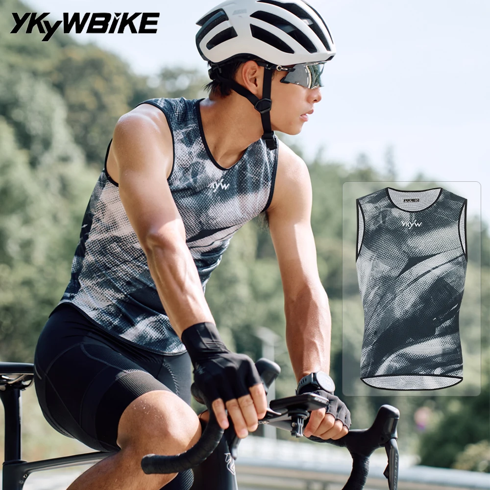 Image of YKYWBIKE 2026 Ärmellose Radfahrer-Unterhemd Weste Leichtgewichtig Schnelltrocknend Atmungsaktiv Rennrad MTB Fahrrad Unterhemd Unterwäsche